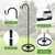 JETTIFY Upgraded Adjustable Shepherds Hooks for Outdoor Indoor, 63 Inch Wind Chime Stand, Shepherds Hooks for Hummingbird Feeders, Hanging Plants, Lanterns, Wind Chime