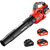 EWORK 700 CFM Cordless Electric Leaf Blower with Battery and Fast Charger