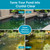 AquaMiracle All-in-1 850GPH Pond Fountain Kit with Color LED & U - V Light