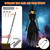 Halloween Decorations Outdoor 4.9 FT Glowing Head Witches Set of 3
