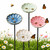 4 Pack Ceramic Bee Watering Station with Stake, Bee Bath for Garden
