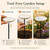 4 Pack Ceramic Bee Watering Station with Stake, Bee Bath for Garden