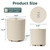 Diyfire Outdoor Umbrella Stand with Hole, Umbrella Side Table, Beige