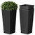 Devoko Resin 24'' Tall Planters, Large Taper Outdoor Planter
