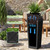 Devoko Resin 24'' Tall Planters, Large Taper Outdoor Planter