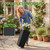 Devoko Resin 24'' Tall Planters, Large Taper Outdoor Planter