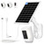 Solar Panel and 2-in-1 Wall Mount for Ring Cam, 6W Solar Charger Compatible with R-ing Spotlight Pro/Plus & Stick Up Cam Battery Models, Weatherproof Cable with USB-C and Ring Barrel Plug