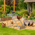 Chicken Coop, Chicken Perches with Swing, Chicken Roosting Bars, Chicken Activity Play Toys, Wooden Chicken Ladder for Pet's Healthy & Happy, Suitable for Backyard Farm