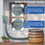 Rain Barrel Diverter Kit, Rainwater Collection System with Adjustable Valve and Hose, Rain Water Diverter for Downspout, Downspout Diverter Fits for Standard Downspouts