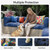 Aoxun Waterproof Cushion Covers for Outdoor Furniture 14PCS, Covers Only