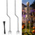 2Set Adjustable Metal Skeleton Stand for 5.9/6.56FT Halloween Skeleton Yard