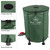 Rain Barrel - 13.2-Gallon/50-Liter Collapsible Water Container for Catching Rainwater - Portable Water Tank with Outflow Valve by Pure Garden (Green)