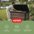 Keter Signature Collection 120 Gallon Resin Deck Box Organization and Storage Box for Patio Outdoor Cushions, Throw Pillows, Garden Tools and Pool Supplies, Walnut