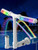 POOLHOUR Pool Fountain with Rainbow Lights for Above Ground/Inground, Gray
