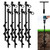 VASGOR 16” Ground Anchors (8pcs) Easy to Use with Drill, Heavy Duty Anchor Hook for Camping Tent, Canopies, Car Ports, Sheds, Swing Sets, Securing Animals – Black Powder Coated