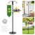 74 Inch Double Shepherd Hooks Stand with Base for Outdoor Bird Feeder Pole