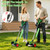 Cordless Weed Wacker & Weed Eater, 21V 3-in-1 String Trimmer & Brush Cutter, 2×4.0Ah Batteries, Lightweight Electric Lawn Edger with 3 Blades & Removable Wheels for Yard & Garden