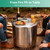 COGRICHBF Fire Pit Lid for Solo Stove Bonfire 19.5", 304 Stainless Steel Round Firepit Lid with Heat-Resistant Handle, Waterproof Outdoor Fire Pit Cover Top