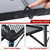 JOUYEK Folding Grill Table,3x2 FT Portable Camping Table with 2 Wing Panels