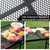 JOUYEK Folding Grill Table,3x2 FT Portable Camping Table with 2 Wing Panels