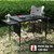 JOUYEK Folding Grill Table,3x2 FT Portable Camping Table with 2 Wing Panels