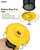 iBorn Tube Bird Feeder for Small Seeds, Wild Bird Feeder with 3 Fold-Down Perches, Detachable Easy-Clean Mesh Design, Locking Base, 1.5L Metal Bird Seed Feeder for Outside, Yellow, Pack of 1