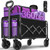 Wagon Cart Foldable,360Lbs Collapsible Wagon Cart with Wheels Portable, All Terrain Outdoor Utility Carts for Groceries, Camping, Sports, Garden, Shopping, Black