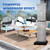 Zenicham Patio Umbrella Parasol Cover with Air Vent,600D Waterproof Cantilever Umbrella Covers,Anti-UV Umbrella Covers with Telescopic Support Pole (3-Grey, Cantilever 9'-13')