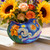 ArtCachet Unique Starry Sky Resin Planter, 7.6 inch Flower Pot Drainage