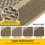 JSEI Dirt Trapper Door Mat 32"x48", Non-Slip Doormat,Beige