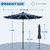 Garvee 9FT Solar Patio Umbrella Outdoor Umbrella with 32 LED Lights