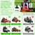 Zero Turn Mower Handle, 5 Gallon Bucket Bracket Holder with Clip, Lawn Mower Accessories Mounting Handle Kit for Outdoor Garden Trash Yard Cleaning Grabber Tool, Black