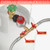 Feirenql 0-20 PSI Adjustable High Pressure Propane Regulator - 8FT Double Stainless Braided Y Splitter Hose with 1/8" MNPT Fitting, for 5lb-20lb Propane Tanks, Outdoor Burner, Turkey Fryer, Cooker