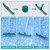 POOLWHALE Swimming Pool Cleaning Kit - Pool Nets and Brush Set