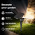 Solar Flag Pole Light, Flagpole Light Solar Powered, 3000K Warm LED Flag Spotlights, Upgraded 2200mAh, Adjustable Bracket & Metal Clamp Fits 1-1.5" Flagpole, 8-12 Hr, Black