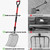 COSITA Pitch Fork for Garden, Wide Pitchfork with 10 Metal Tines, Heavy Duty Garden Fork with Fiberglass Handle 44-Inches, Chicken Coop Pitchforks for Manure, Mulching, Composting, Red