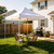 Rinling Canopy Replacement Top, 10x10ft Pop Up Canopy for Outdoor Garden Patio Pavilion Top Cloth Only (Sliver White)
