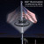 Solar Flag Pole Light Solar Powered M120X for 2-4" 15-25ft Pole Light Up American Flag 5200mAh Outdoor Waterproof Auto Work Dusk to Dawn Cool White Spot Lights for Outside Garden Yard Patio