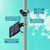 Solar Flag Pole Light Solar Powered M120X for 2-4" 15-25ft Pole Light Up American Flag 5200mAh Outdoor Waterproof Auto Work Dusk to Dawn Cool White Spot Lights for Outside Garden Yard Patio