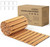 Wooden Garden Pathway Outdoor Walkway - 8 FT Roll Out Outdoor Pathway with Ground Stakes, Boardwalk Pavers for Outside Walkway, Non-Slip Garden Path for Backyard Decor, Lawn Landscaping, Natural