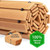 Wooden Garden Pathway Outdoor Walkway - 8 FT Roll Out Outdoor Pathway with Ground Stakes, Boardwalk Pavers for Outside Walkway, Non-Slip Garden Path for Backyard Decor, Lawn Landscaping, Natural