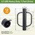T Post Driver, 12 LB Metal Fence Post Driver with Handle, 2.7" Inner Diameter Manual Post Pounder, Heavy Duty Tpost Driver, Hand Post Rammer for U Fence Posts, T Posts, Wooden Posts, 17 Inch Black