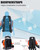 Thalorus 52cc Gas Backpack Leaf Blower, 550 CFM