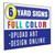 SignsDirect 6-Pack of Custom 24x18 Yard Signs, UV Ink Printed Full Color Waterproof, printed 1 or 2 Sides. Available with or without H-Frame Stakes.