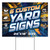 SignsDirect 6-Pack of Custom 24x18 Yard Signs, UV Ink Printed Full Color Waterproof, printed 1 or 2 Sides. Available with or without H-Frame Stakes.