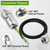 TasuoX 3/8" Rotating Sewer Jetter Nozzle for Pressure Washer, 3000 PSI