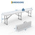 Portable Folding Bench 6 Foot, Plastic Foldable Bench, White