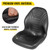 VEVOR Universal Lawn Tractor Seat Replacement, Compact High Back Mower Seat