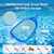 ARCTICSEA Swimming Pool Cleaning Kit with 76.5in Aluminum Pole,Pool Skimmer Net and 12.5in Extra Large Pool Brush Head and Chlorine Floater for Debris Removal in Inground and Above Ground Pools