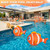 Cootway Floating Pool Lights Solar Powered, 16'' Inflatable Waterproof Clownfish Solar Pool Lights that Float, Auto On/Off LED Floating Lights for Pool Garden Backyard Outdoor Decoration - (2 Piece)